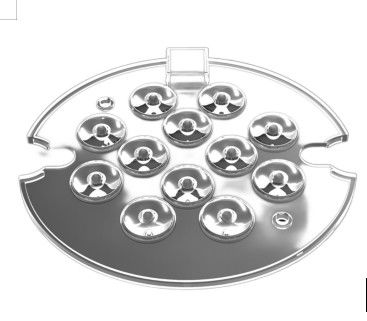 ROHS 12 In 1 PCB LED Module Bahan PC Tahan Cuaca Bulat