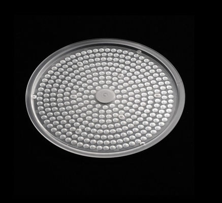 Efisiensi Tinggi 200W Lensa Optik PC Transparent Bulat Untuk UFO Highbay Light