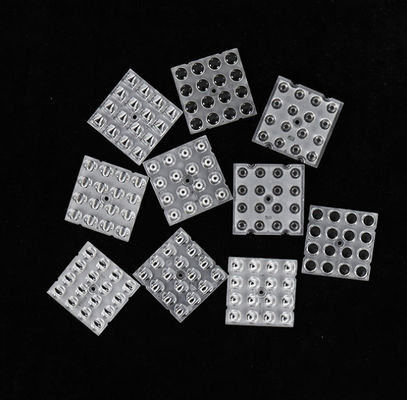 SMD3030 50x50mm 16in1 15 Degree Flexible Splicing Lens Series Untuk Street & Area Lighting