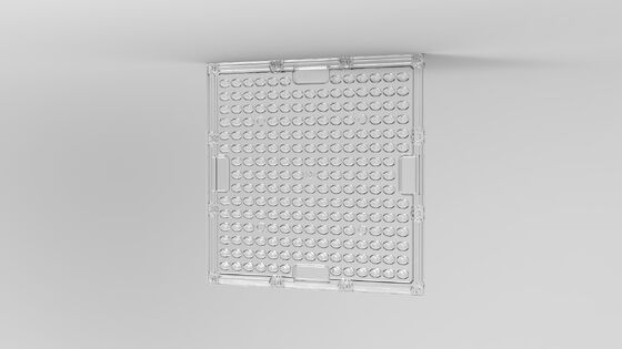 Lensa Array LED PC Tingkat Optik dengan Transmitansi 92%, Tahan Benturan dan Anti-UV untuk Pencahayaan Luar Ruangan